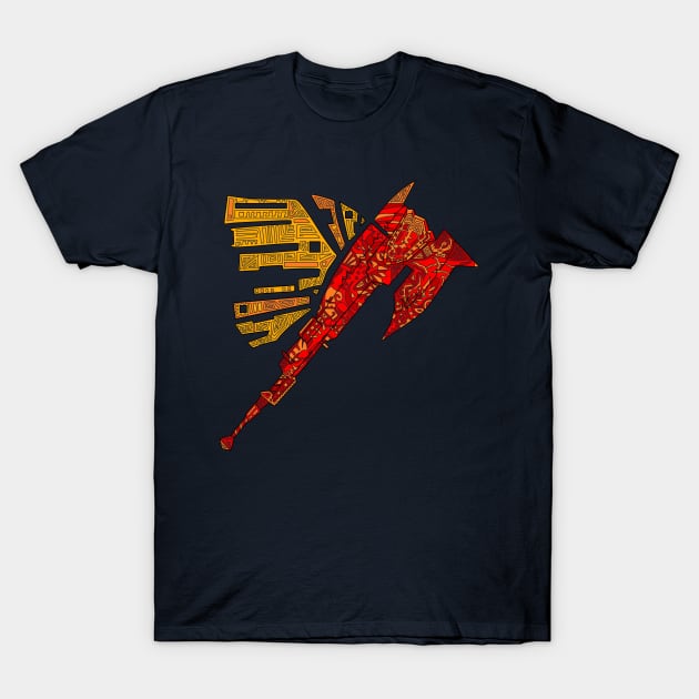 Monster hunter Switch axe lined T-Shirt by paintchips